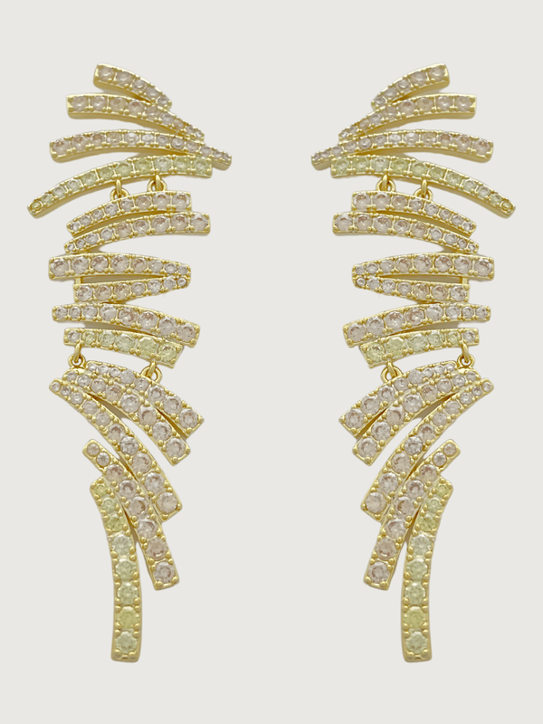 Ayla Chandelier Earrings in 18K Gold Plating