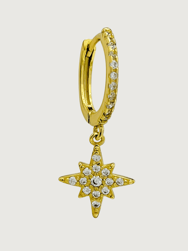 Stella Star Single Earring in 18k Gold-plated Sterling Silver