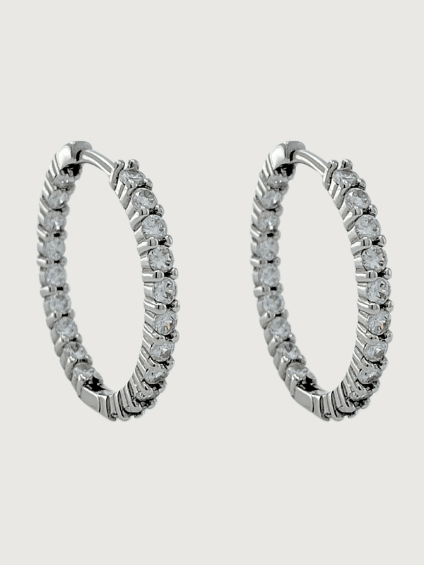 Nora Hoop Earrings in Sterling Silver