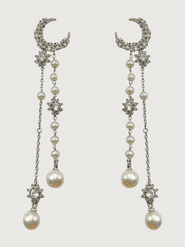 Zaina Pearl Dangle Earrings