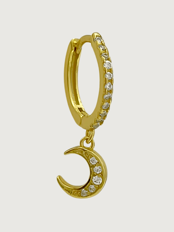 Stella Crescent Single Earring in 18k Gold-plated Sterling Silver