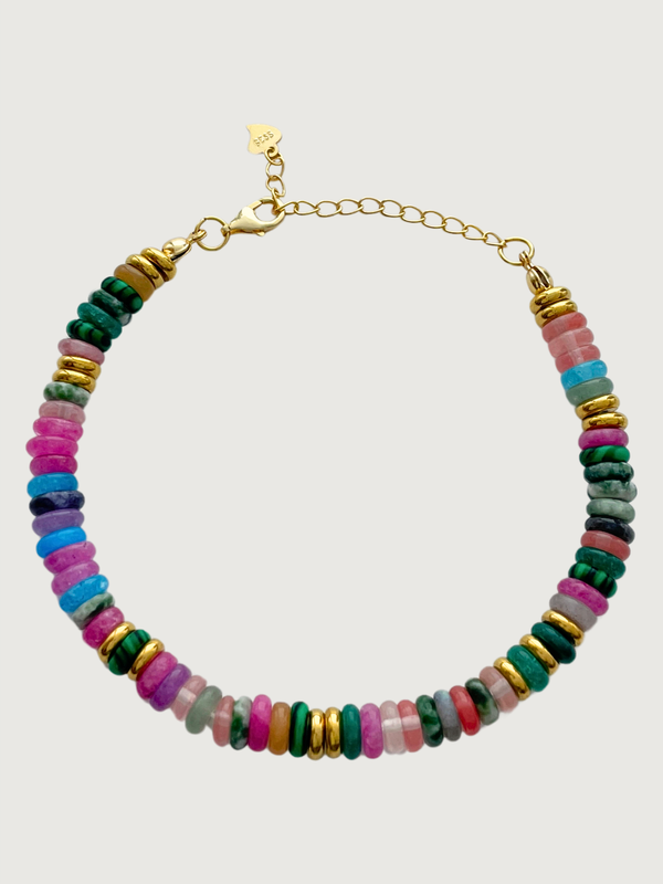 Miley Multicolor Bracelet in 18k Gold Plated Sterling Silver