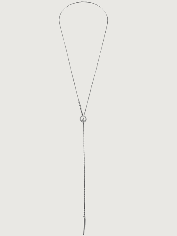 Laura Lariat Necklace in 925 Sterling Silver