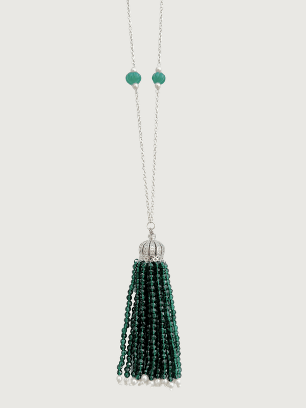 Soha Tassel Necklace in 925 Sterling Silver