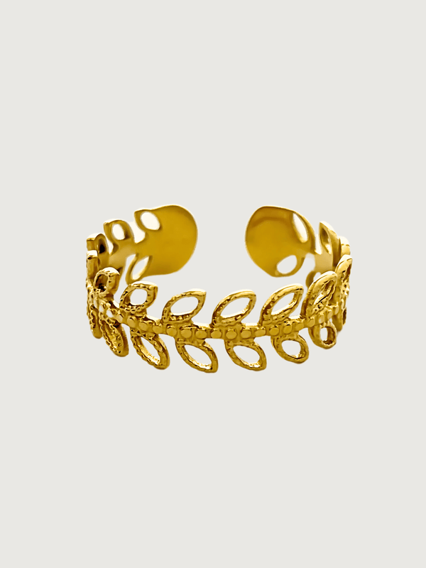 Ambrose Open Ring in 18k Gold-Plated Metal