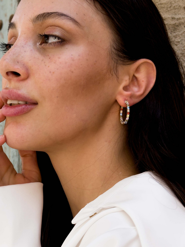 Alana Hoop Earrings in Sterling Silver