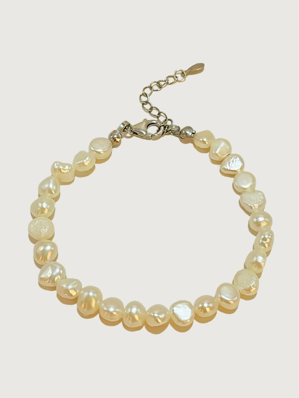 Ariel Keshi Pearl Bracelet in 925 Sterling Silver