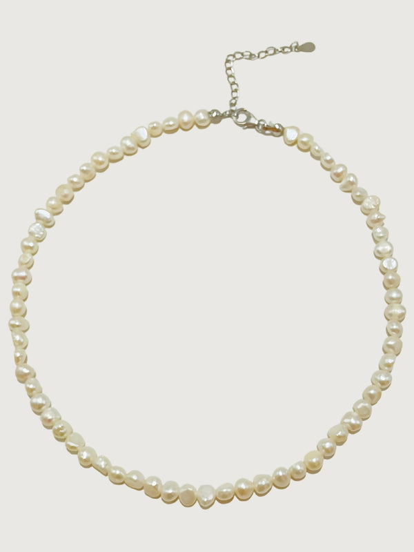 Ariel Keshi Pearl Necklace in 925 Sterling Silver