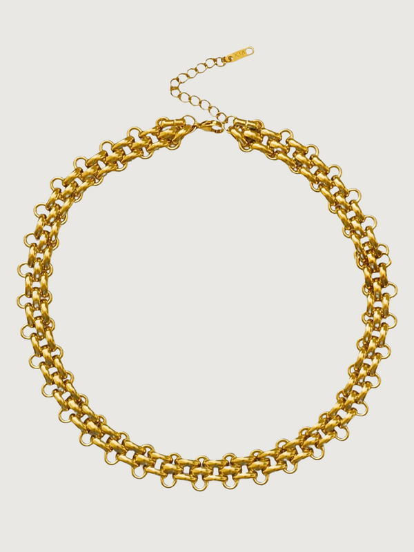 Clara Chunky Necklace in 18K Gold Plated in Stainless Steel