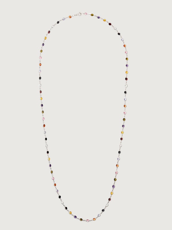 Cora Long Necklace in 925 Sterling Silver