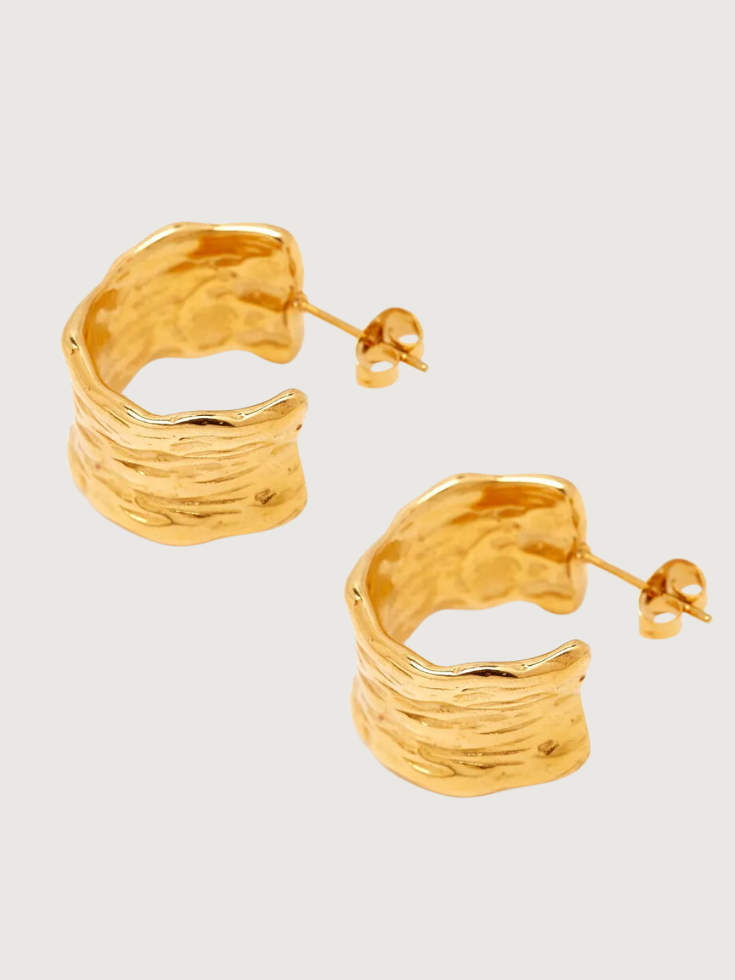 Emilia Hoop Earrings in 18K Gold Plated Stainless Steel – The Jewels Jar