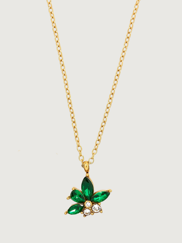 Jayda Pendant Necklace in 18k Gold Plated Metal