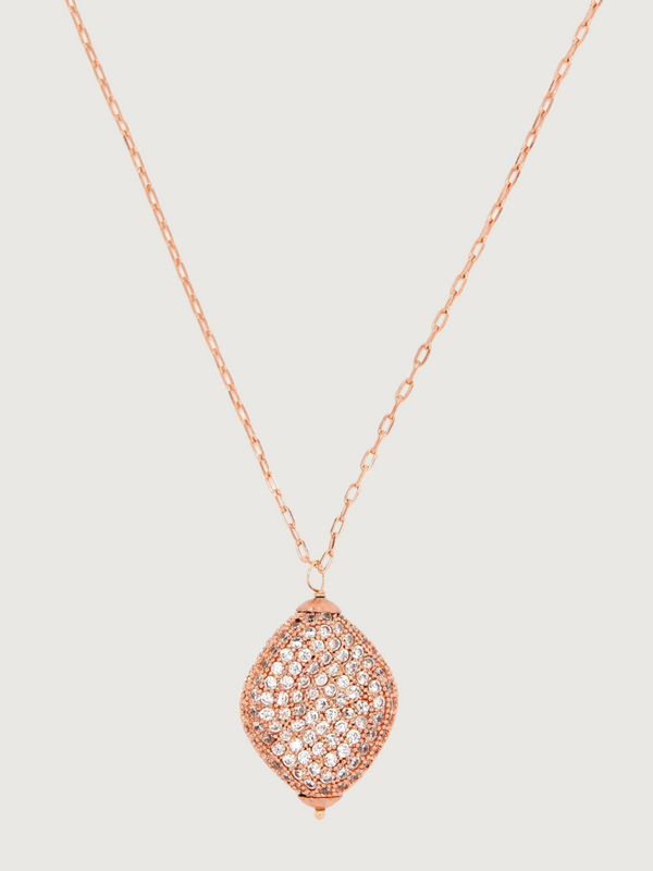 Natasha Pendant Necklace in 18K Rose Gold Plated Sterling Silver