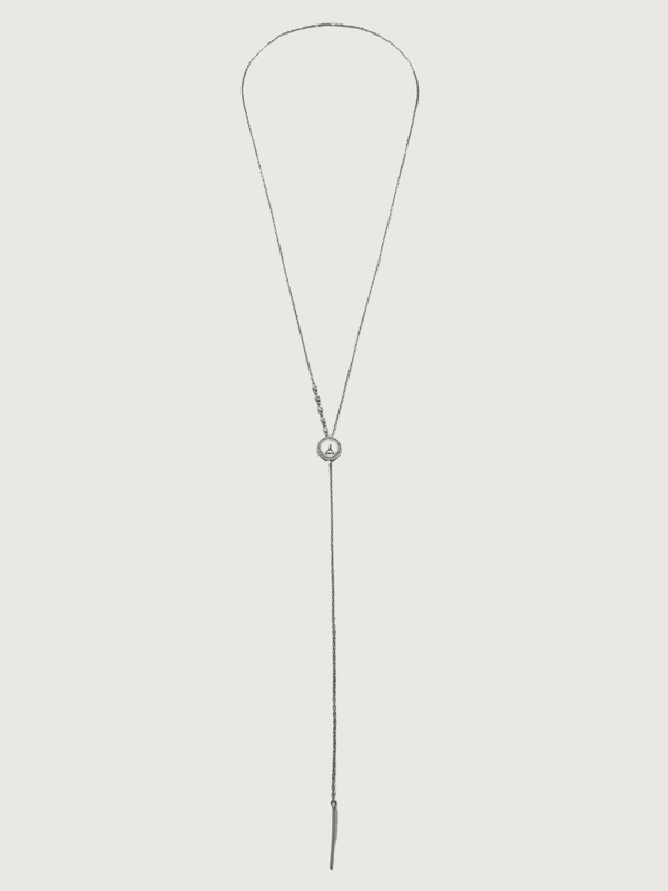 Laura Lariat Necklace in 925 Sterling Silver