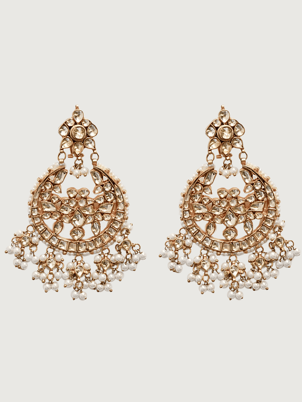 Anusha Pearl Chandbali Earrings