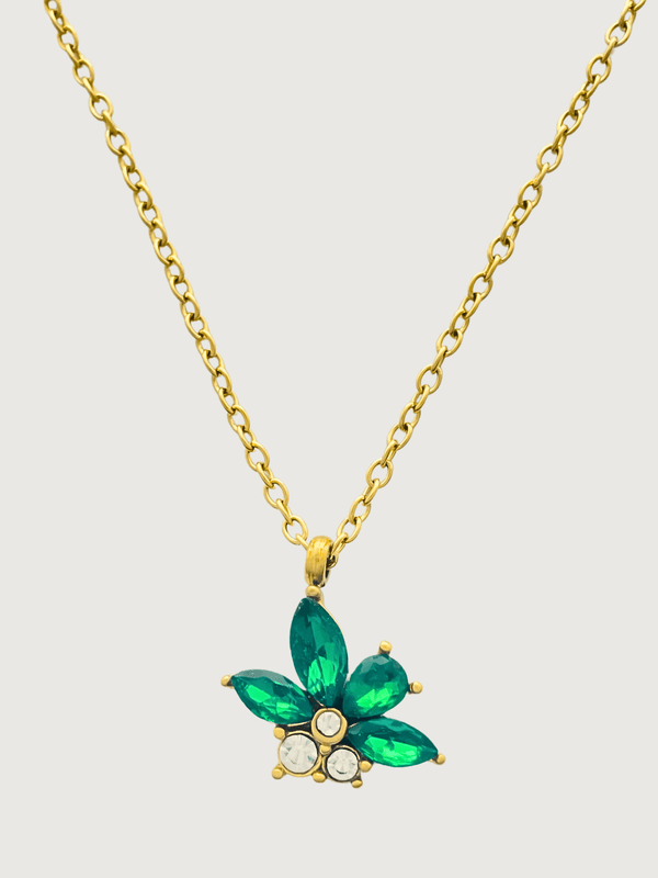 Jayda Pendant Necklace in 18k Gold Plated Metal