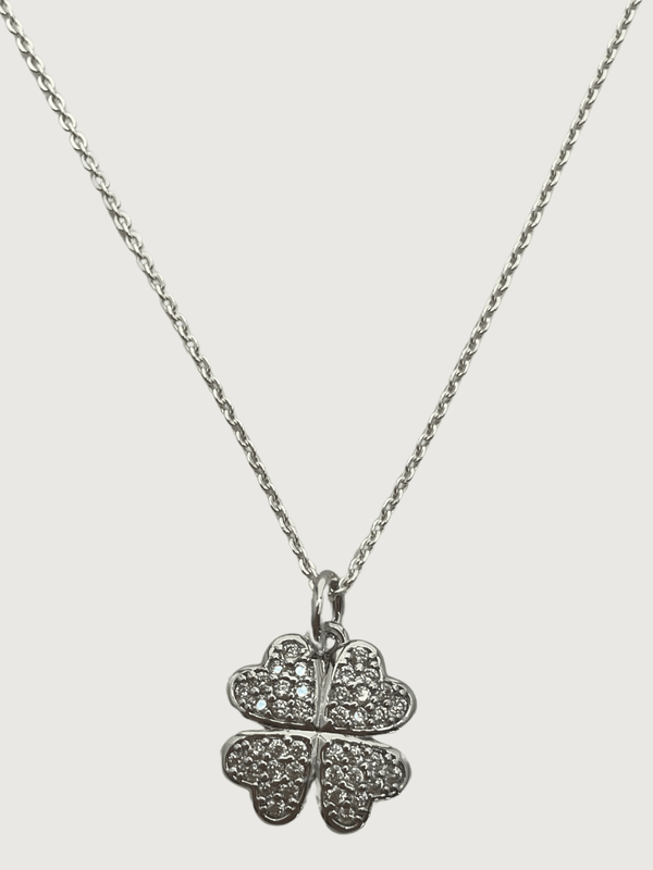 Cara Clover Pendant Necklace in 925 Sterling Silver