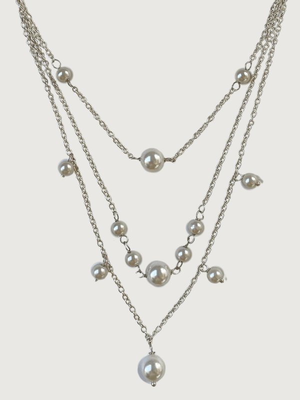 Myra Pearl Necklace in 925 Sterling Silver