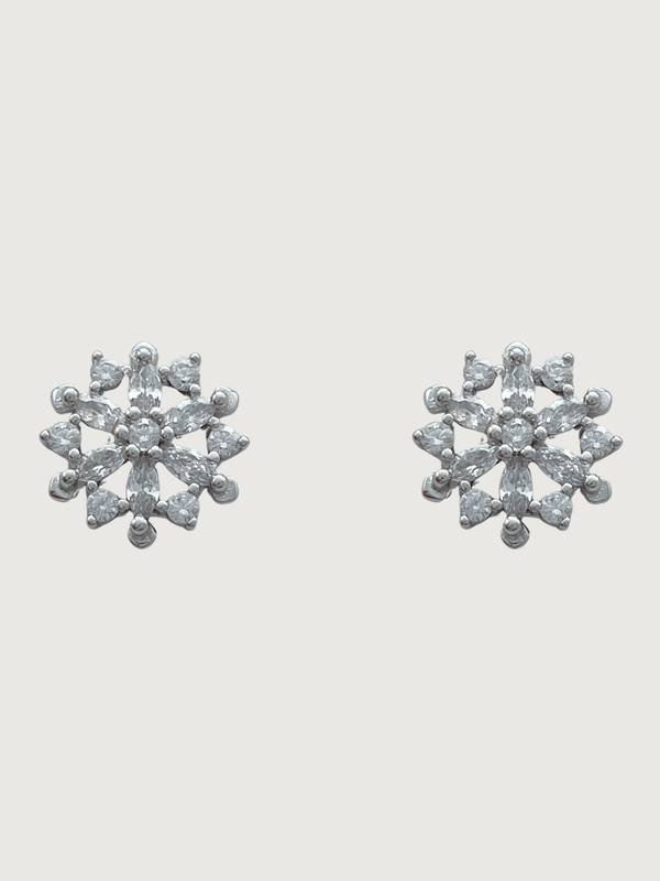 Keya Stud Earrings in Sterling Silver