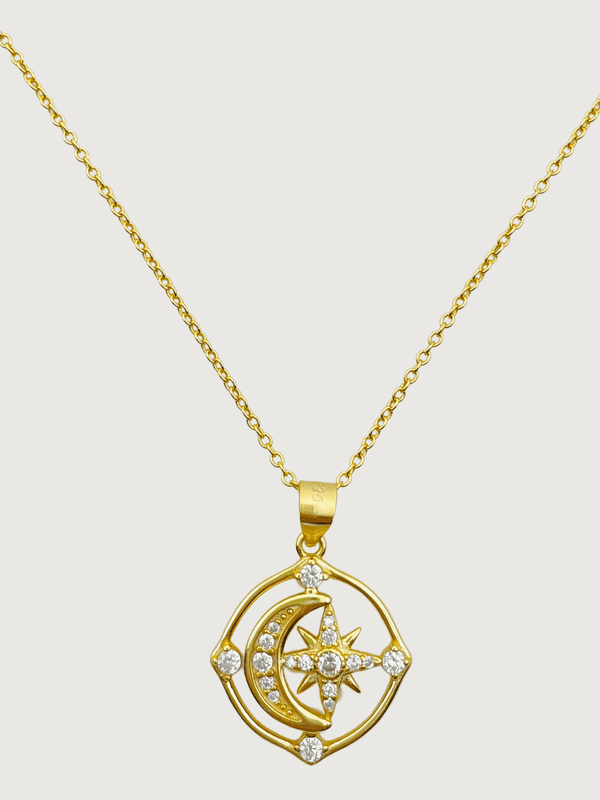 Maha Pendant Necklace in 18k Gold-Plated Sterling Silver