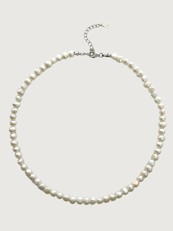 Ariel Keshi Pearl Necklace in 925 Sterling Silver